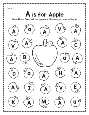 Alphabet Recognition and Coloring
