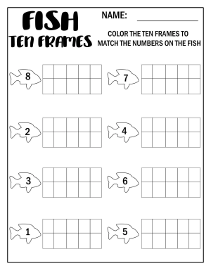 Counting Exercise Fish Frames